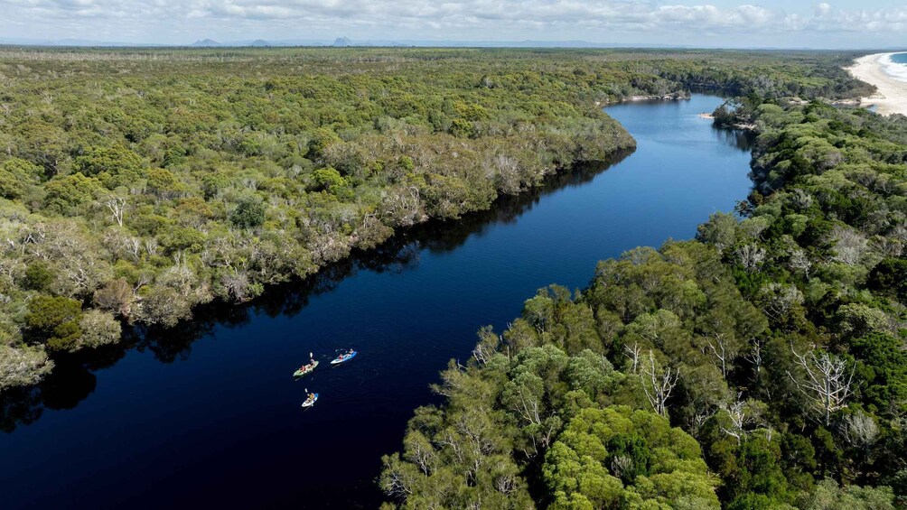 Picture 20 for Activity Bribie Island: 4WD Beach, Lagoon Kayak & WWII Bunker Tour 4