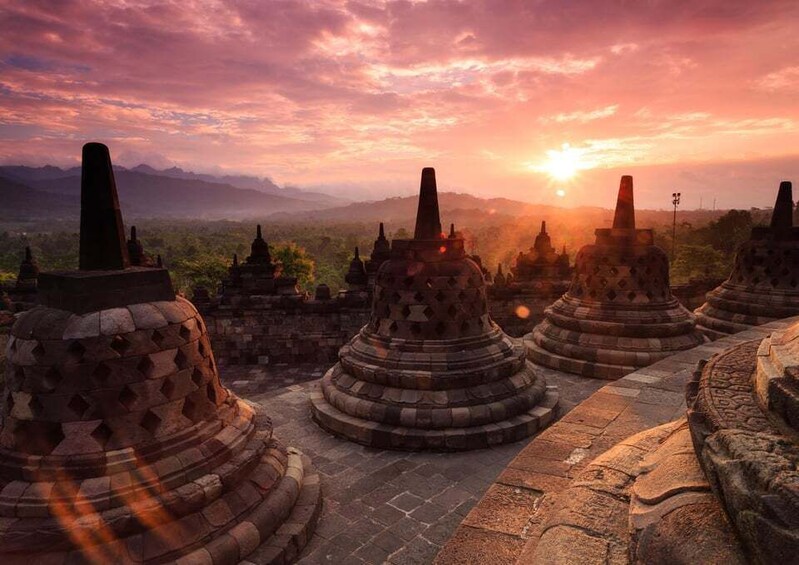 Picture 5 for Activity Yogyakarta: Borobudur Sunset Climb Up Shared Guided Tour 3
