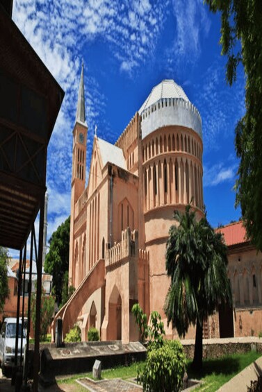 A historic church with a prominent dome and bell tower. 5