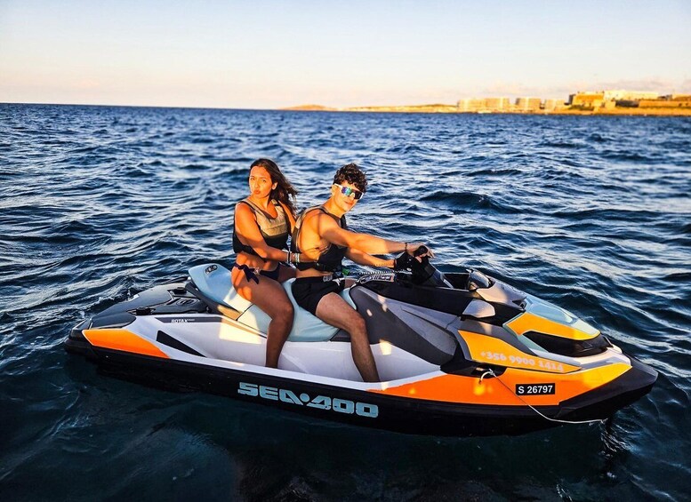Picture 9 for Activity Sunset Jet Ski Tour Malta – Blue Lagoon, Caves & Comino 2