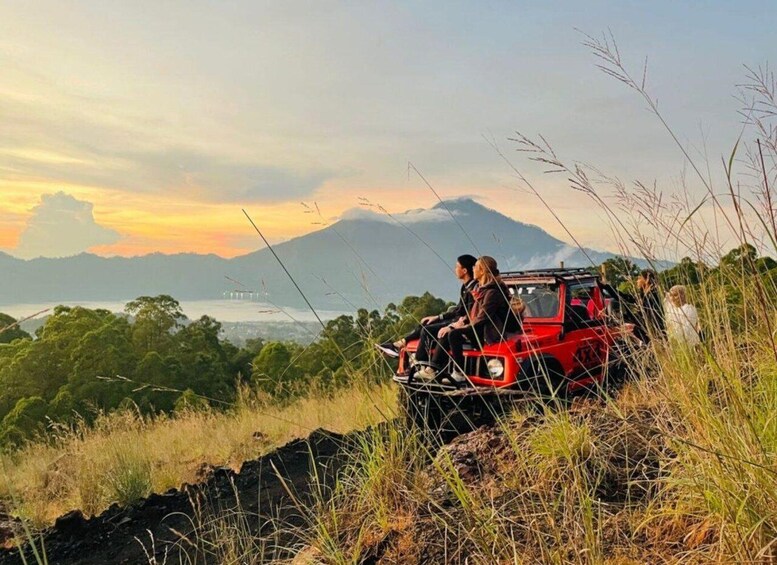 Picture 1 for Activity Bali: Mount Batur Jeep Sunrise Tour & Ubud Zipline Adventure 3