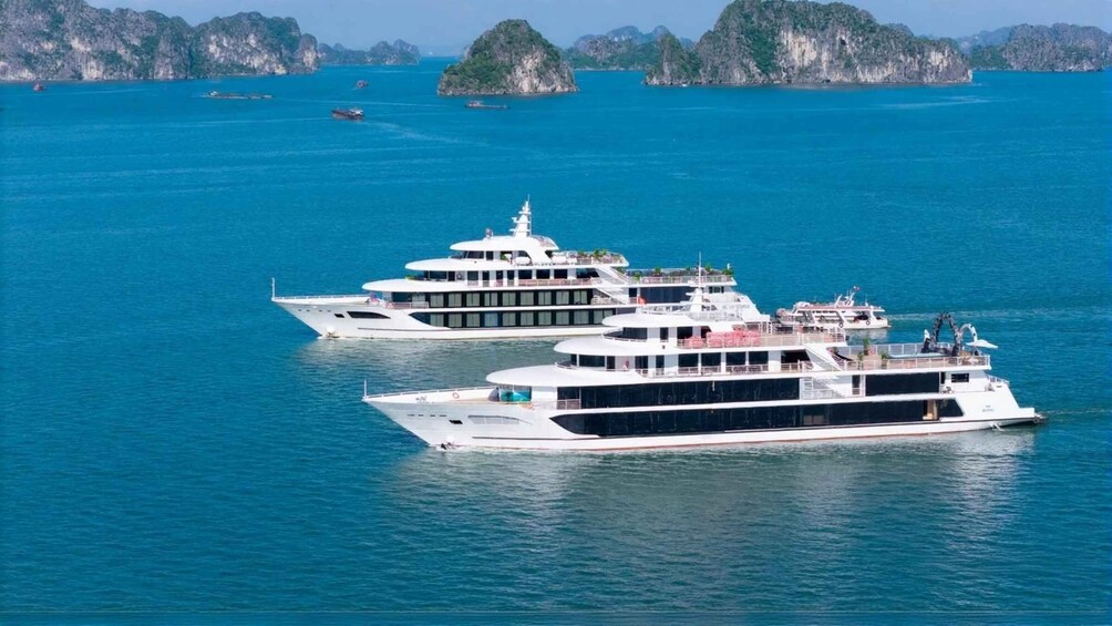 Luxury Ha Long Bay Day Cruise with Buffet, Party & Cave Tour 1