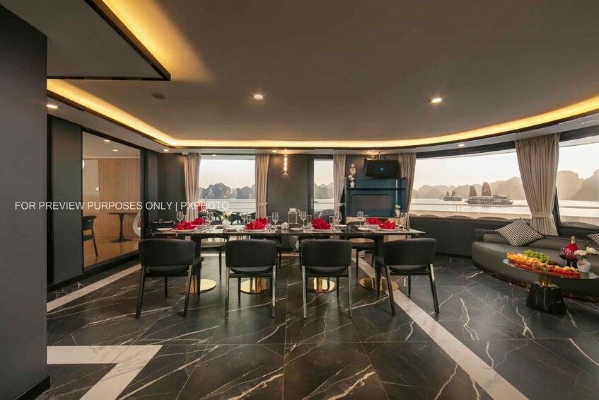 Picture 4 for Activity Luxury Ha Long Bay Day Cruise with Buffet, Party & Cave Tour 3