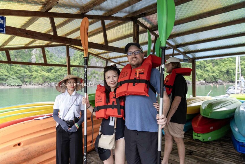 Picture 10 for Activity Luxury Ha Long Bay Day Cruise with Buffet, Party & Cave Tour 4