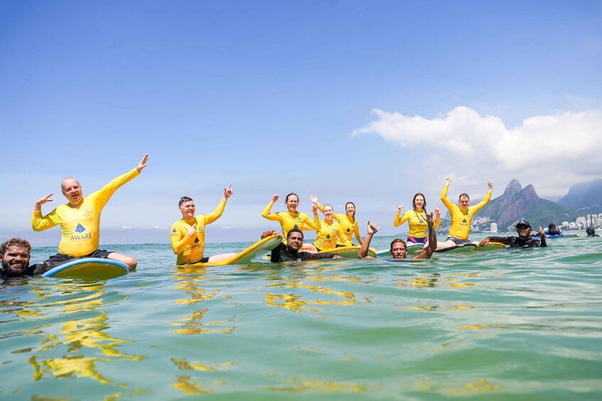 Picture 1 for Activity Surfing lessons: at Arpoador in Ipanema. 2