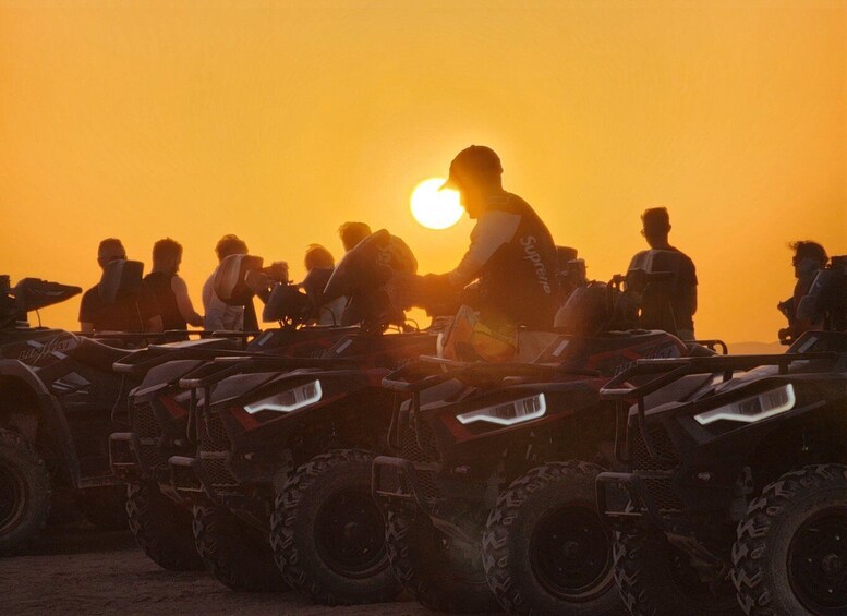 Picture 1 for Activity Agafay Desert: 30-Min Quad, Sunset Camel & Dinner 5