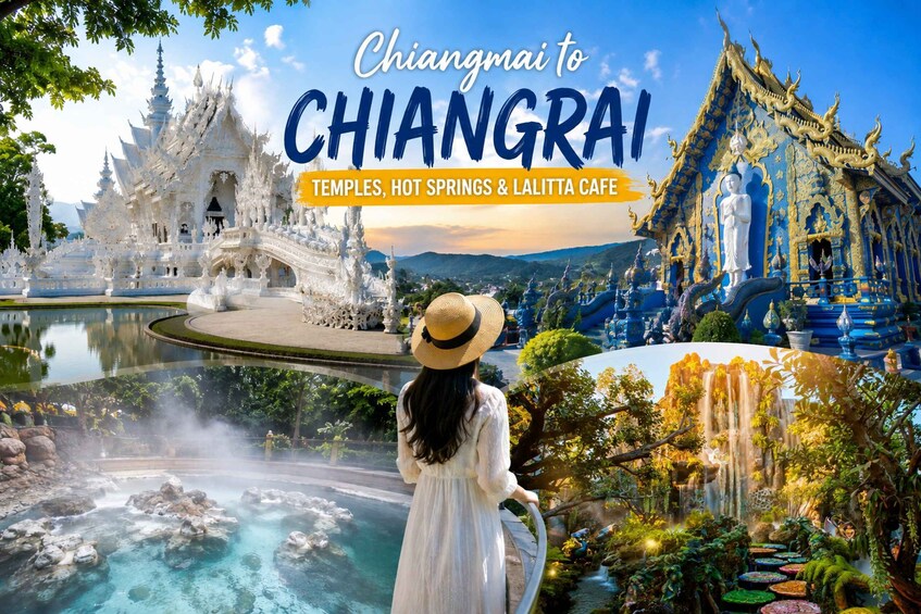 Picture 10 for Activity Chiangmai to Chiangrai: Temples, Hot Springs & Lalitta Cafe 2