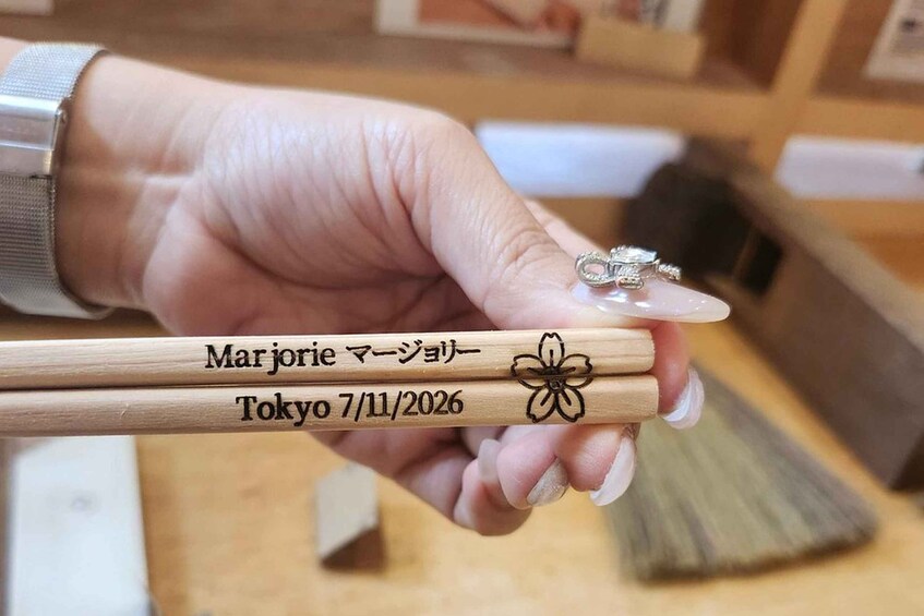 Picture 7 for Activity Tokyo: Chopstick Making Workshop with Engraving Option 1