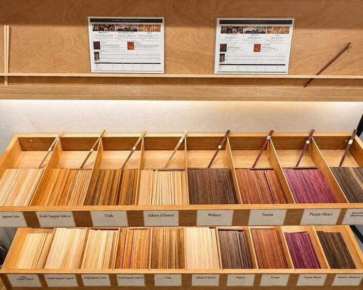 Picture 2 for Activity Tokyo: Chopstick Making Workshop with Engraving Option 5