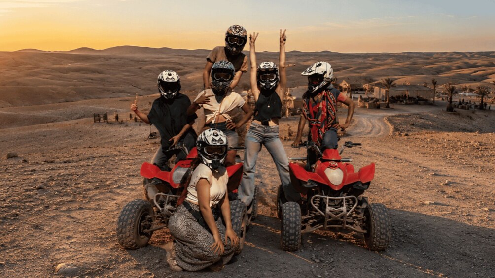 Marrakech: Agafay Desert Sunset Camel Ride, Quad & Dinner 1