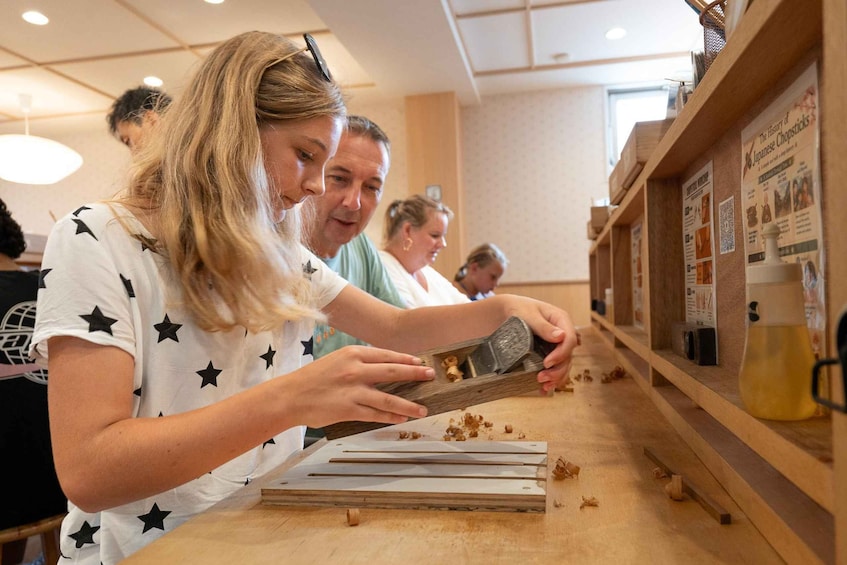 Picture 4 for Activity Tokyo: Shinjuku Chopstick Making Class 5