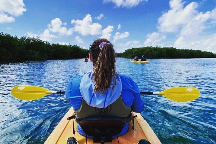 Kayak adventure through Laguna Nichupté in Cancun 5