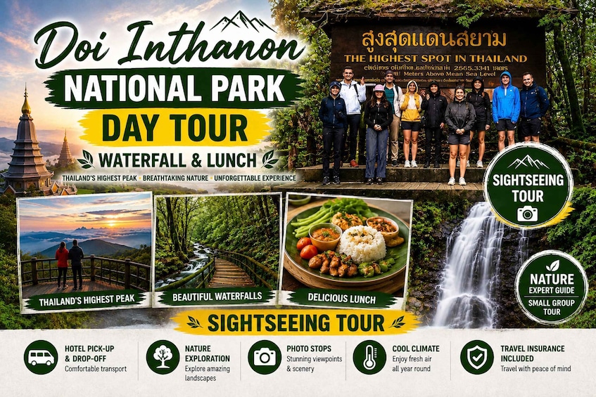 Doi Inthanon National Park Day Tour & Waterfall & Lunch 1