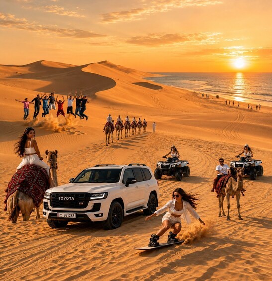 Qatar: Desert Safari, Camel Ride, Inland sea, Sandboarding 1
