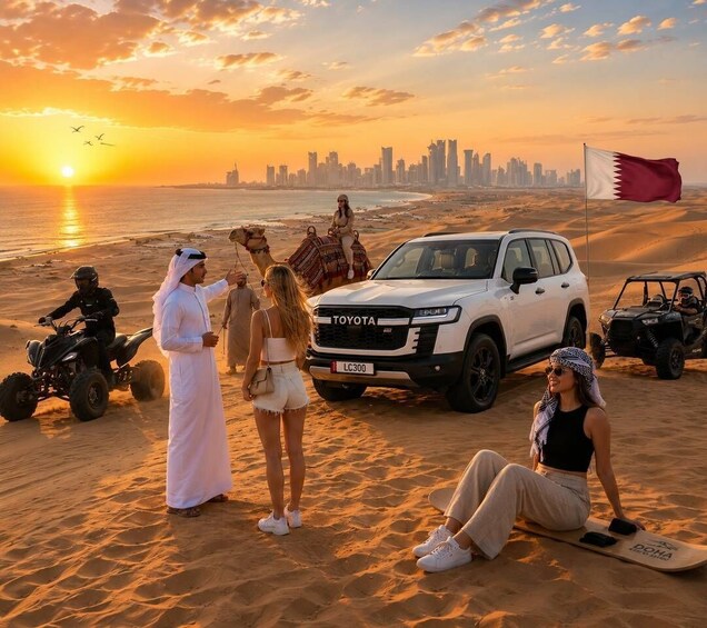 Qatar: Desert Safari, Camel Ride, Inland sea, Sandboarding 2