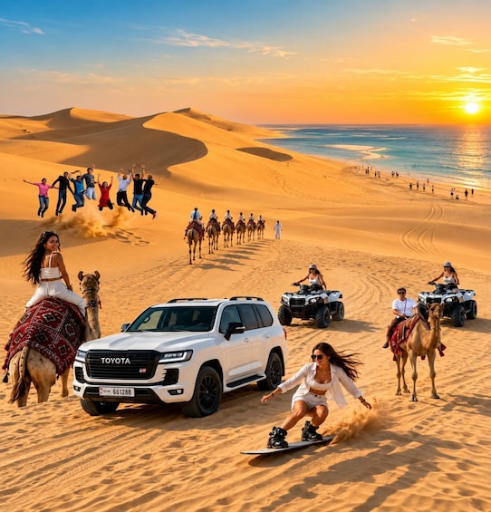 Qatar: Desert Safari, Camel Ride, Inland sea, Sandboarding 2