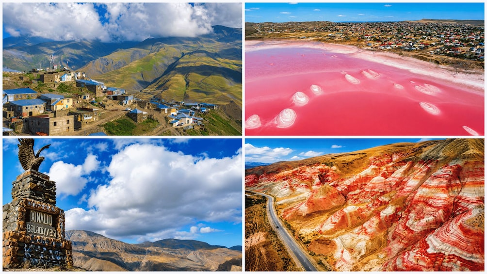 From Baku: Khinalig Tour,Pink Lake,Eagle Peak –No Extra Fees 3