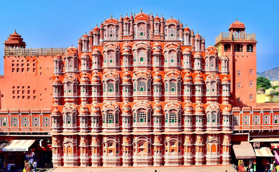 A large, ornate building with multiple domes and intricate architectural details. 4