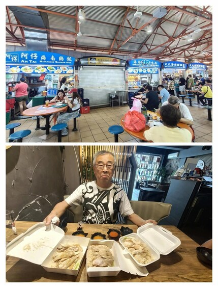 A restaurant interior with tables, chairs, and people dining. 2