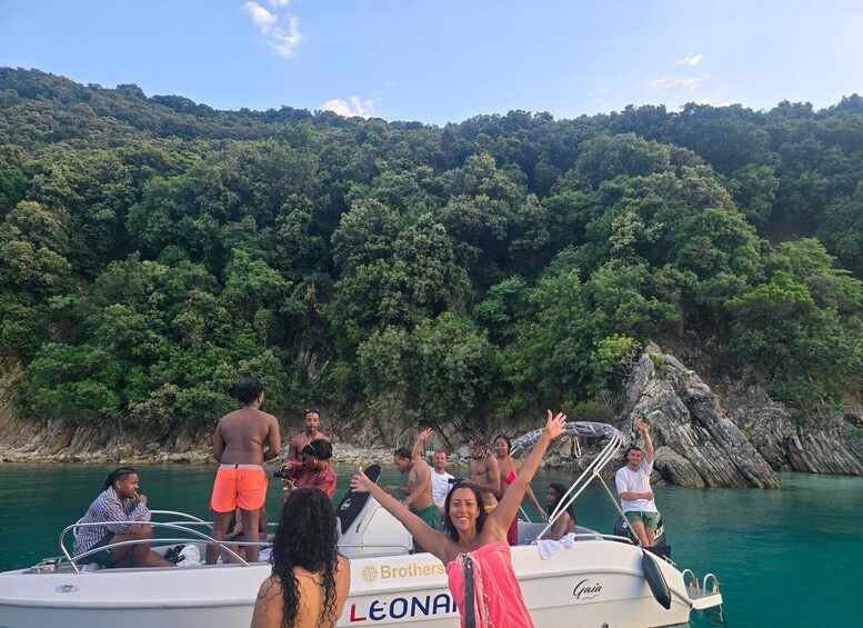 Picture 25 for Activity Sarandë: Kroreza Turtle Cave & Hidden Beaches Speedboat Tour 4