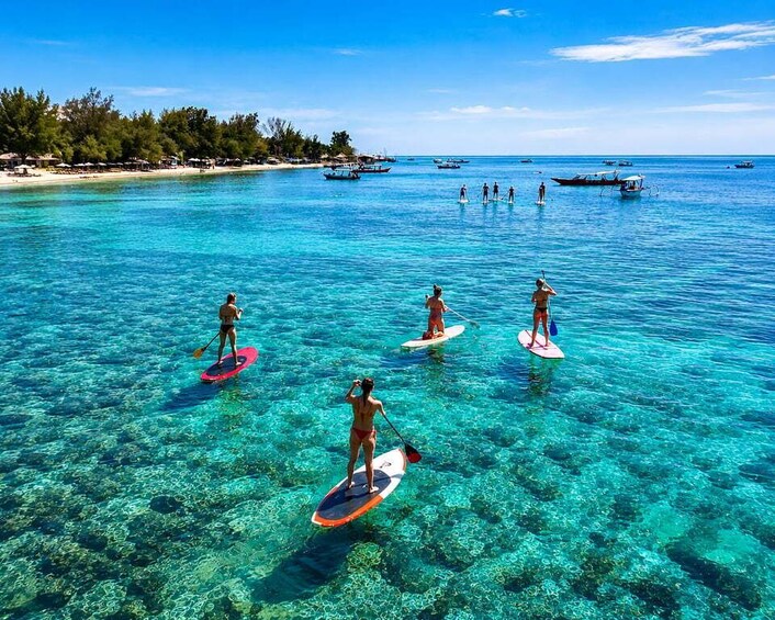 Gili SUP Or Kayak With Drone Shoot . Daylight Or Sunrise 1