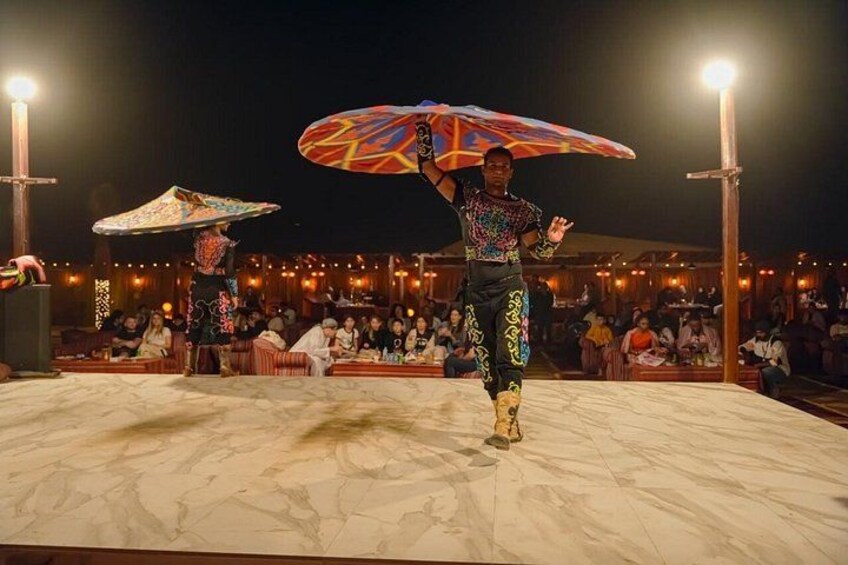 Dubai desert safari with BBQ dinner at luxury Camp 5