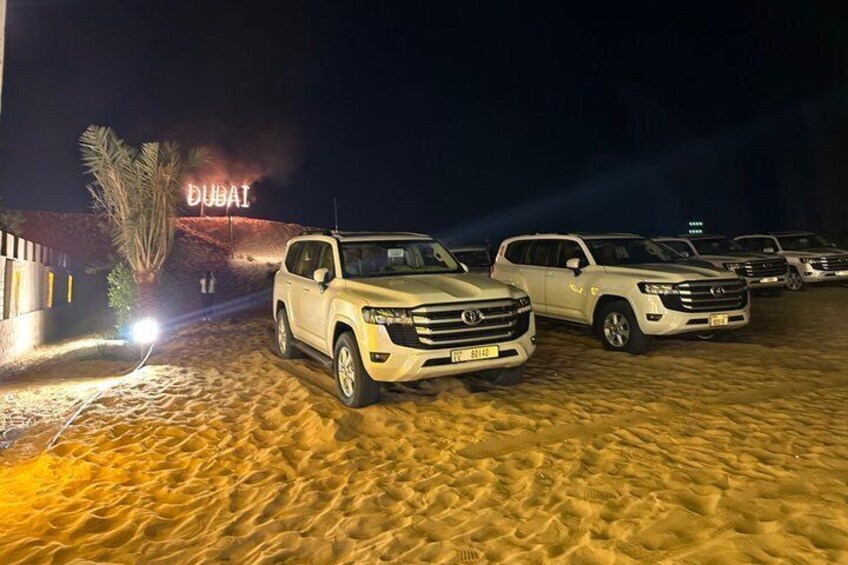 Dubai desert safari with BBQ dinner at luxury Camp 2