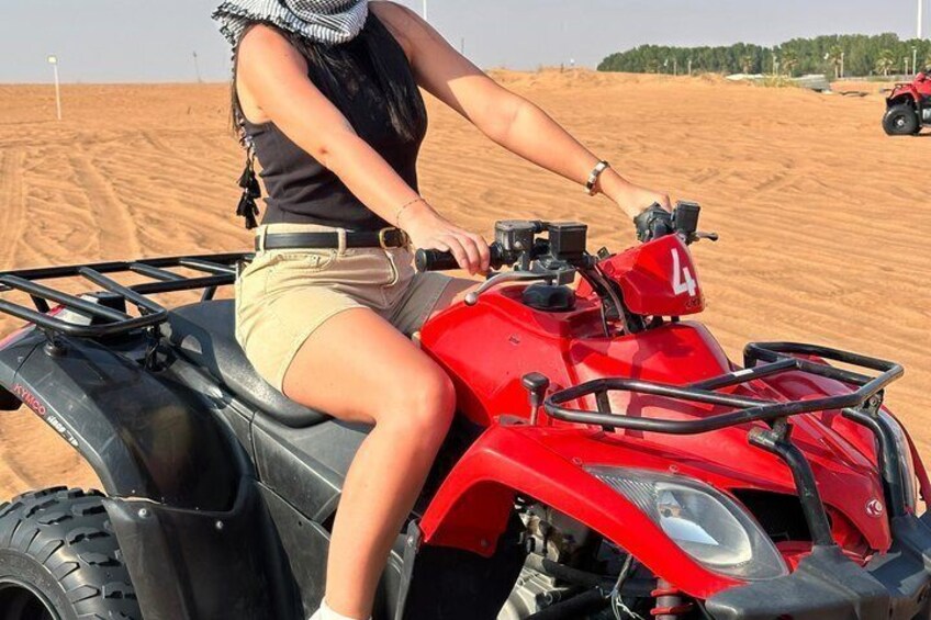 Dubai desert safari with BBQ dinner at luxury Camp 4