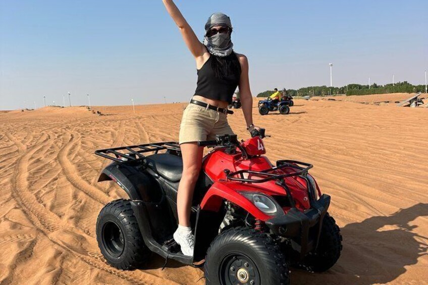 Dubai desert safari with BBQ dinner at luxury Camp 5