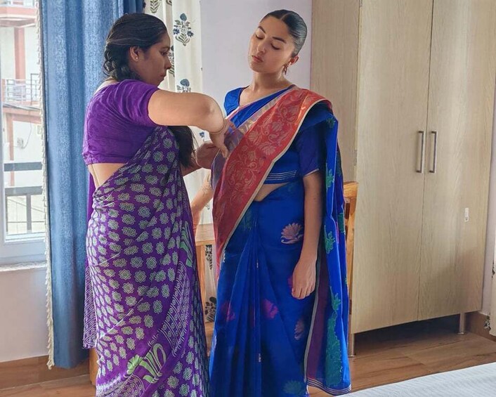 Picture 4 for Activity Rishikesh: Indian Saree Draping Workshop with Photography 5