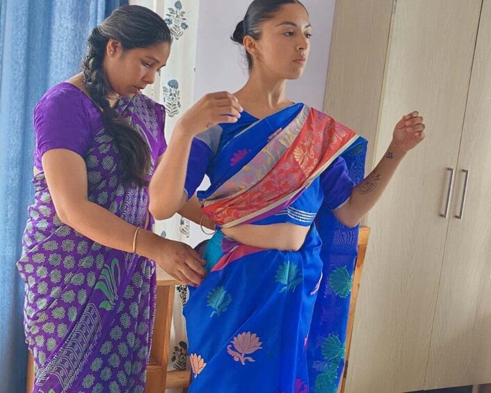 Picture 3 for Activity Rishikesh: Indian Saree Draping Workshop with Photography 5