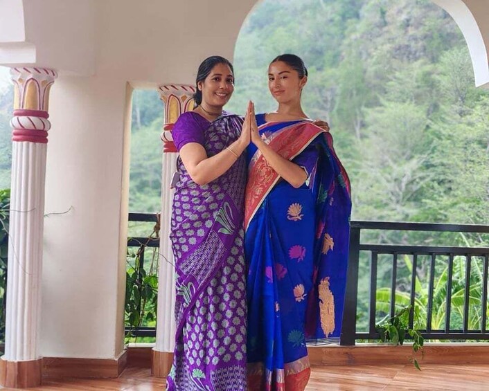 Rishikesh: Indian Saree Draping Workshop with Photography 1