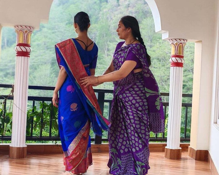 Picture 5 for Activity Rishikesh: Indian Saree Draping Workshop with Photography 4