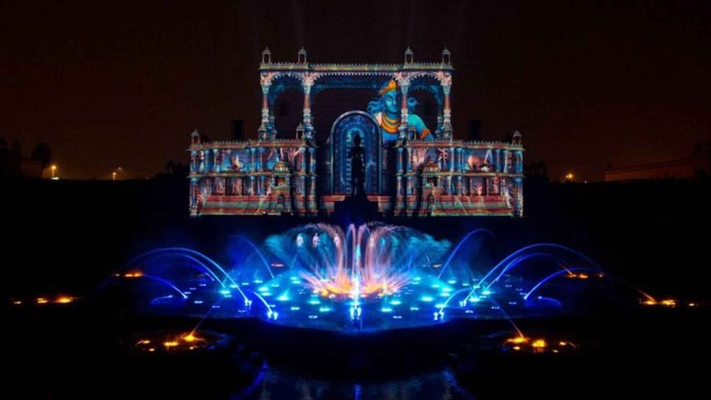 Akshardham Temple Megical Water & Light Show by Car 1