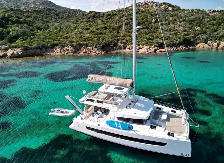Yacht catamaran trip to the Lavezzi Islands 1