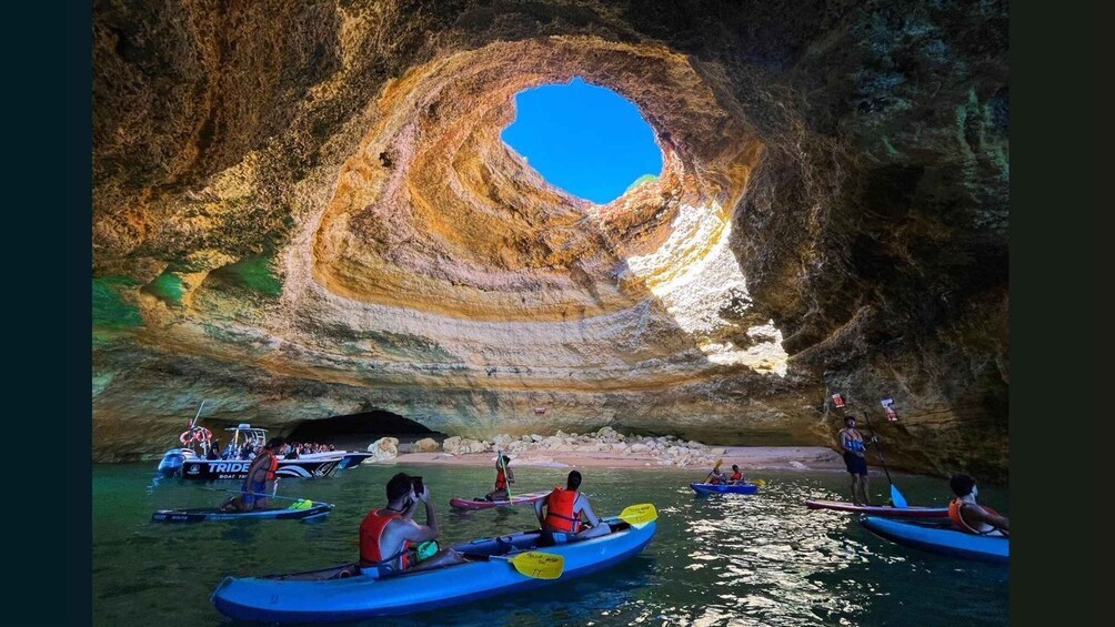 Picture 3 for Activity Benagil Cave & Sea Caves Guided Kayak Tour + Sunrise &Sunset 2