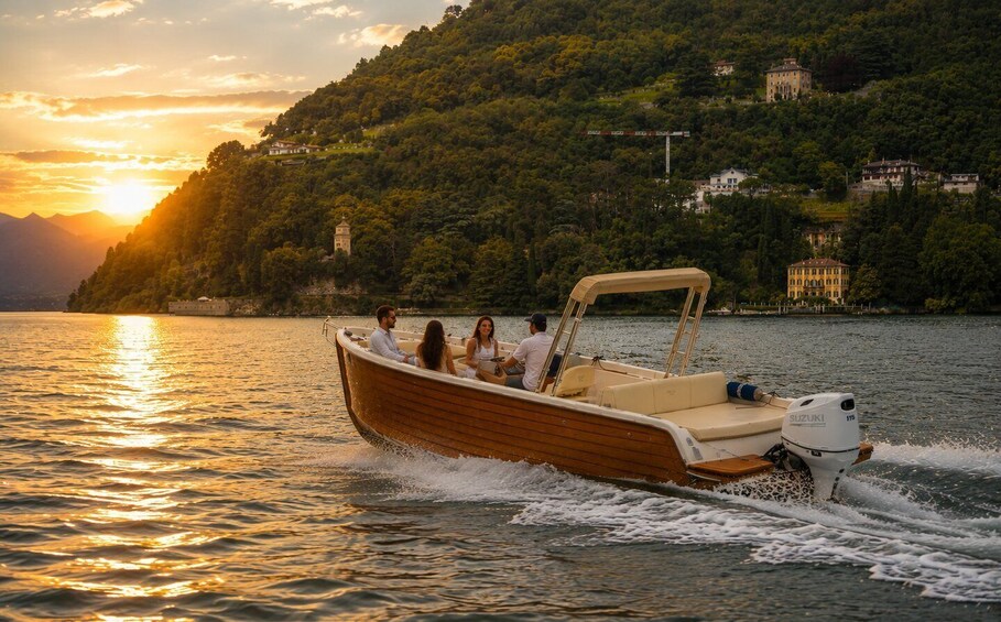 Picture 2 for Activity Lake Como: Private Boat Tour with Prosecco 5