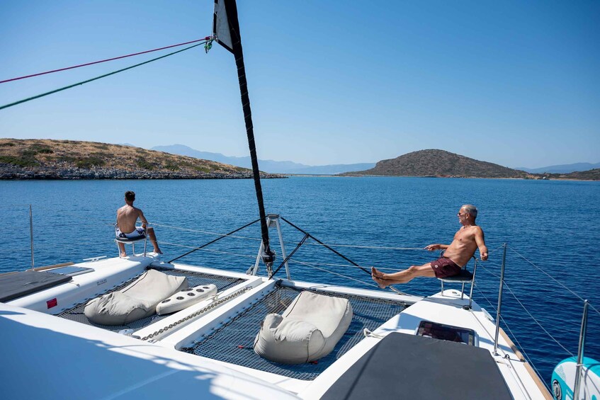 Picture 35 for Activity Agios Nikolaos: Sailing Trip Catamaran Lunch and Water Toys 5