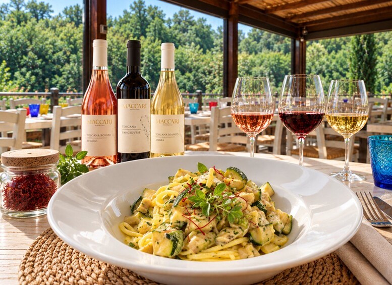 Montalcino: saffron and organic wine tasting 1