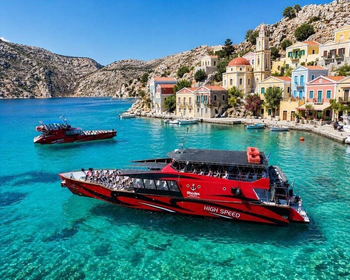 Picture 1 for Activity Rhodes: Cruise to Symi & St George's Bay with Hotel Transfer 2