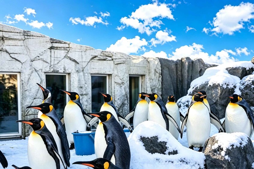 Picture 9 for Activity Sapporo: Hokkaido Asahiyama Zoo,Shikisai-no-Oka & Snowmobile 4