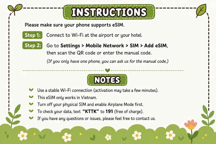 Picture 2 for Activity Vietnam: SIM CARD & ESIM With Mobile Data 5GB/Day 3