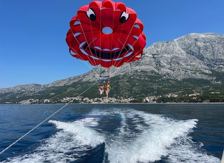 Picture 1 for Activity Baška Voda: Exclusive parasailing flight over Adriatic sea 3