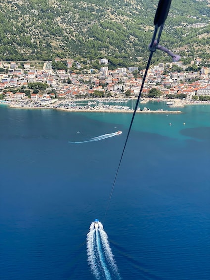 Picture 2 for Activity Baška Voda: Parasailing flight over Adriatic sea 2
