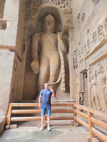 Picture 27 for Activity Mumbai Kanheri Caves & Golden Pagoda – A Buddhist Culture 4