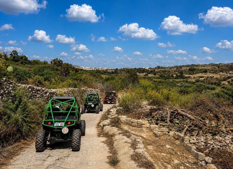 Malta: Full-day Self Drive Buggy tour, Lunch & Swim Stop 2