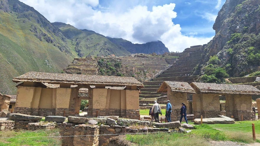 Ancient stone structures in a mountainous landscape. 3