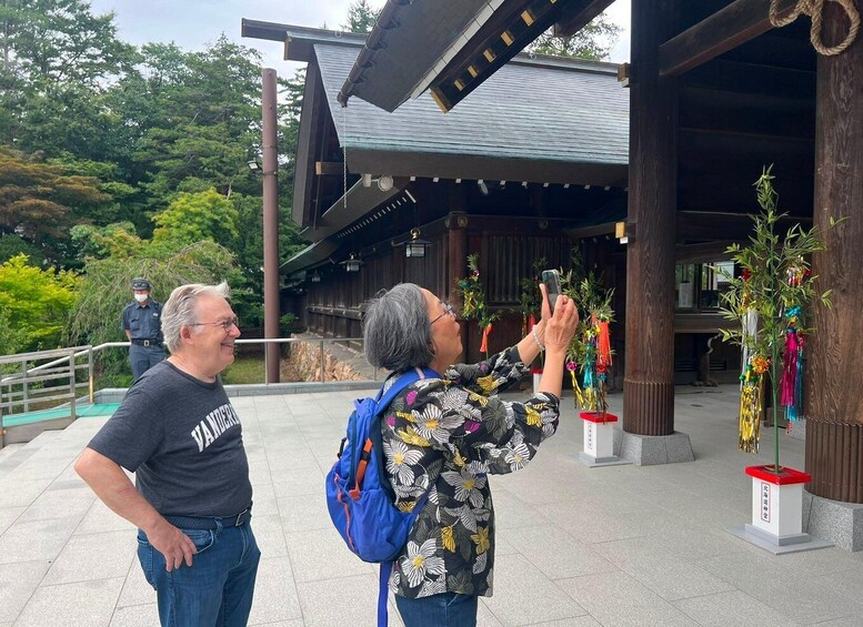 Picture 5 for Activity Hokkaido: Hokkaido Shrine Guided Tour & Local Sweets 4