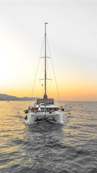 Picture 5 for Activity Kissamos: Catamaran Balos Sunset Cruise with Sushi & Drinks 2