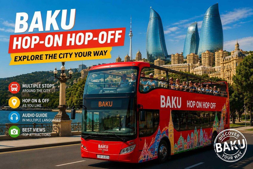 Baku: Hop-On Hop-Off Sightseeing Bus Tour with Audio Guide 1